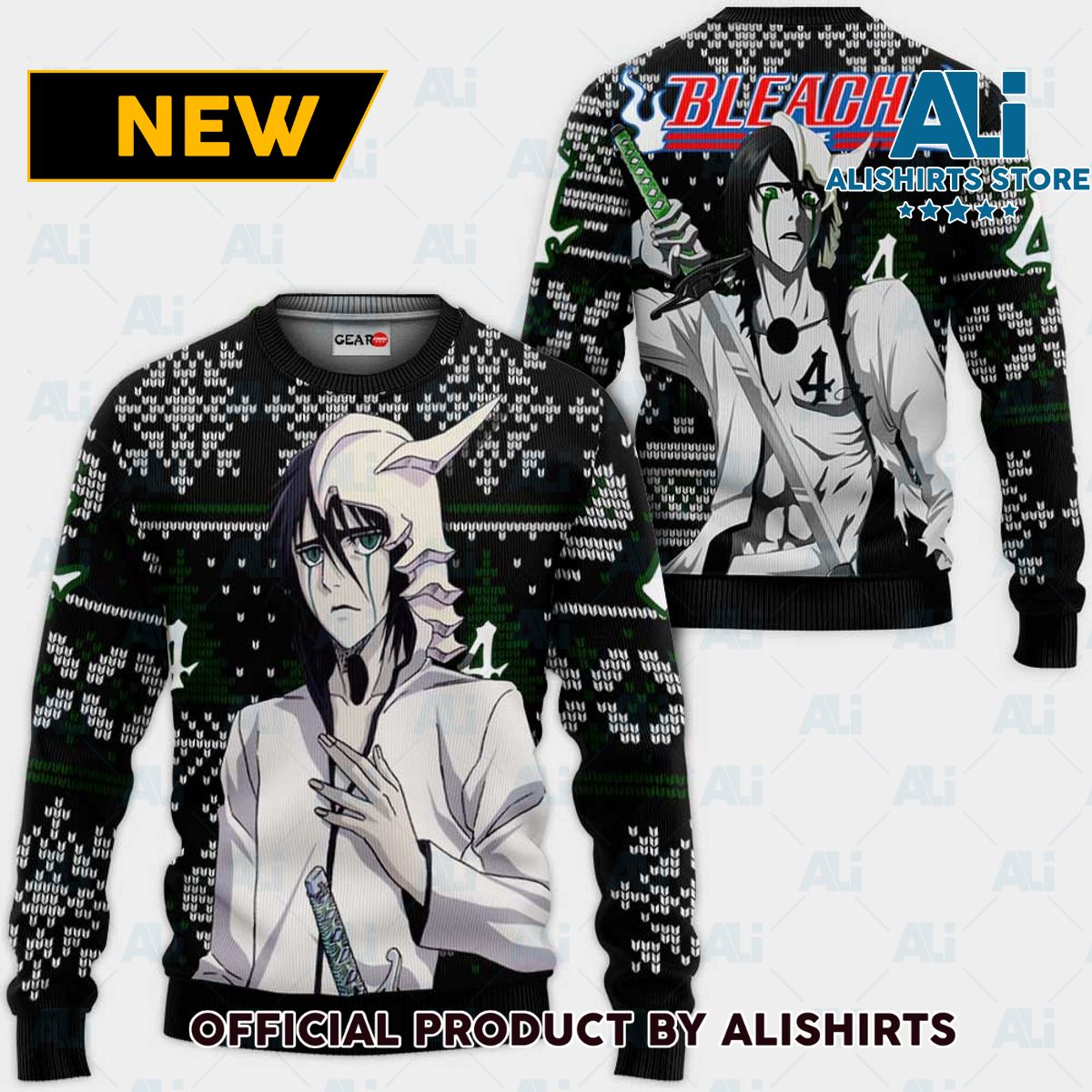 Ulquiorra Schiffer Ugly Christmas Sweater Custom Anime Bl