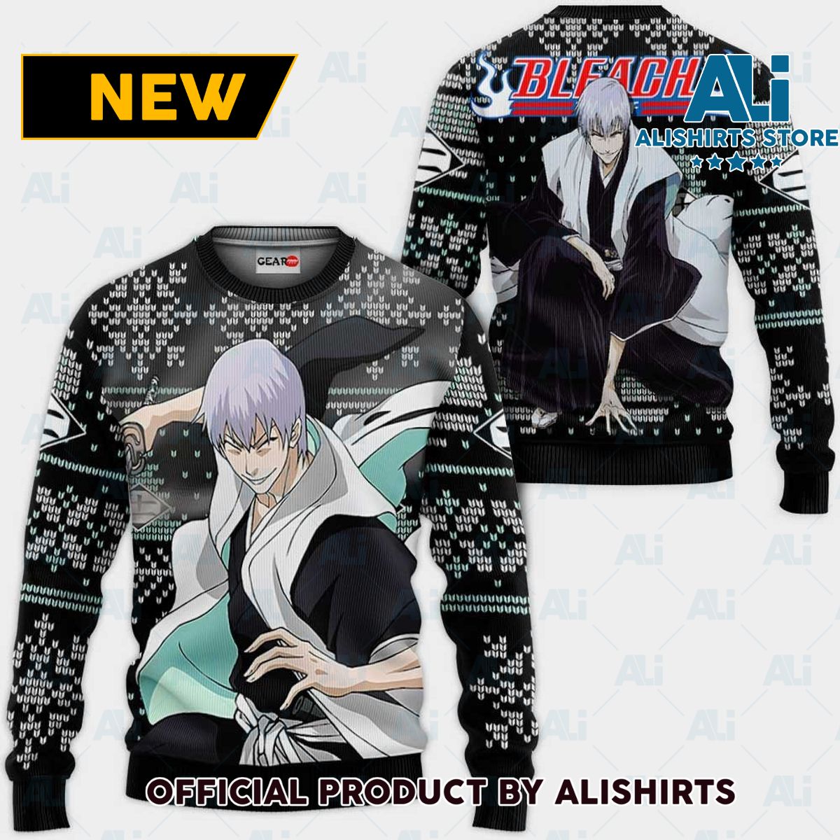 Gin Ichimaru Ugly Christmas Sweater Custom Anime Bl