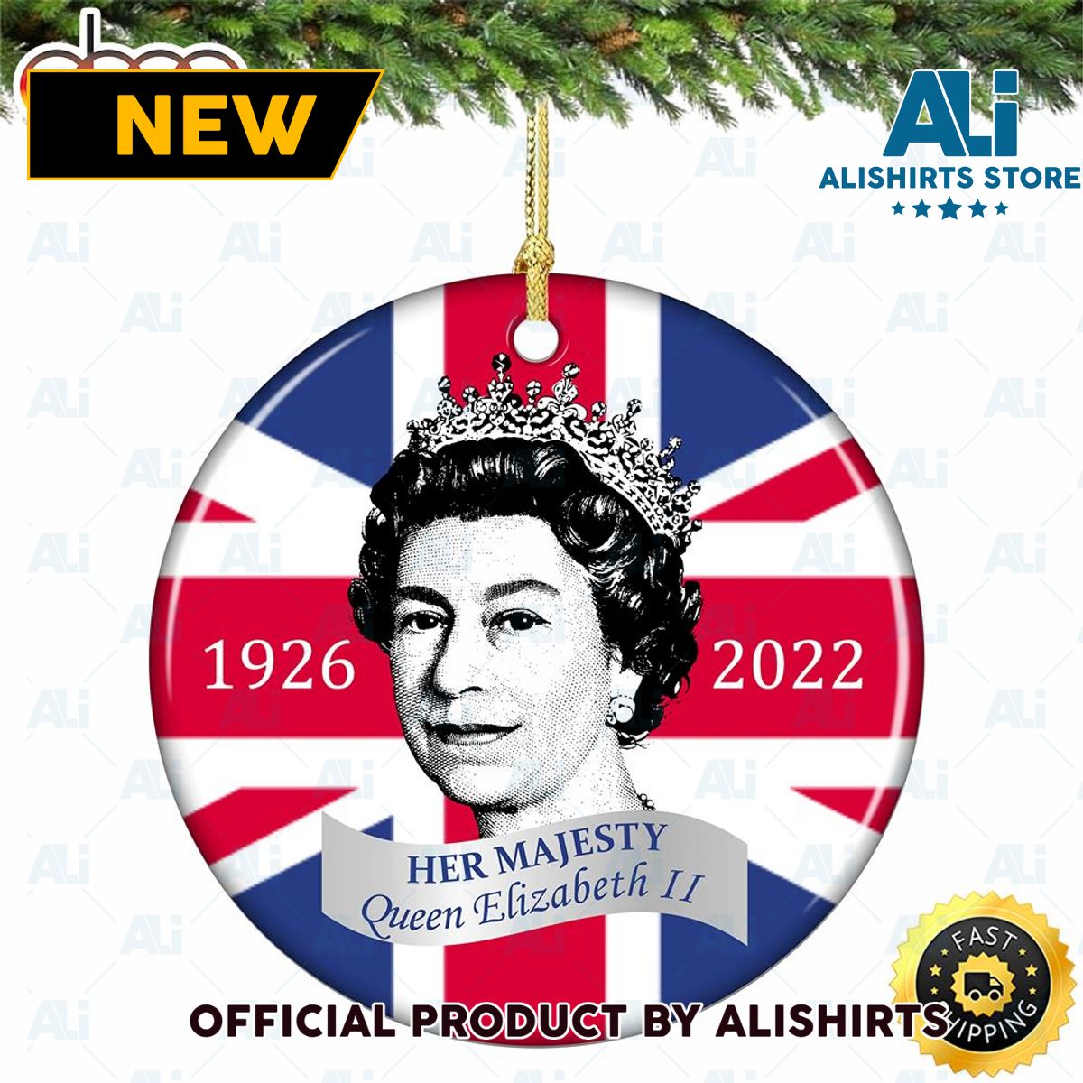 Queen Elizabeth II 1926 2022 Decor Christmas Queen Elizabeth Christmas Ornament
