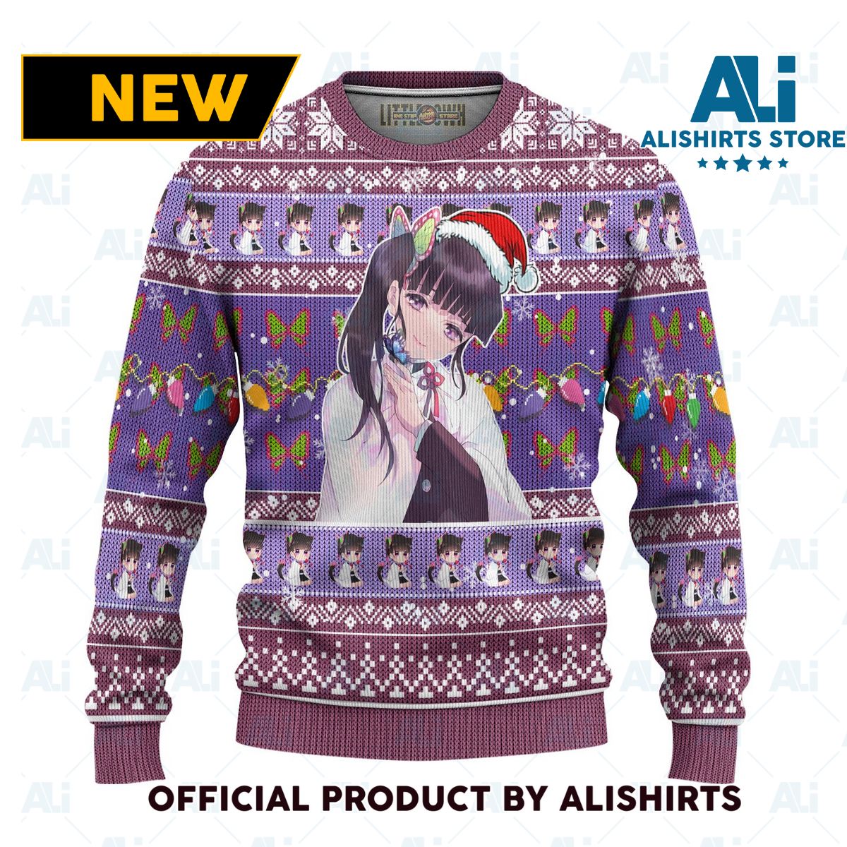 Demon Slayer Kanao Tsuyuri Anime Ugly Christmas Sweater