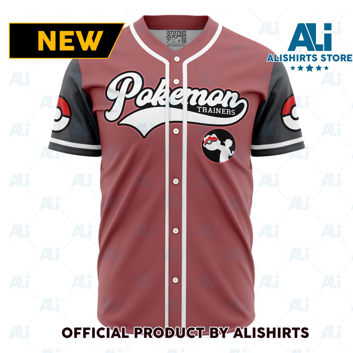 Pokemon Trainers Pokemon Baseball Jersey