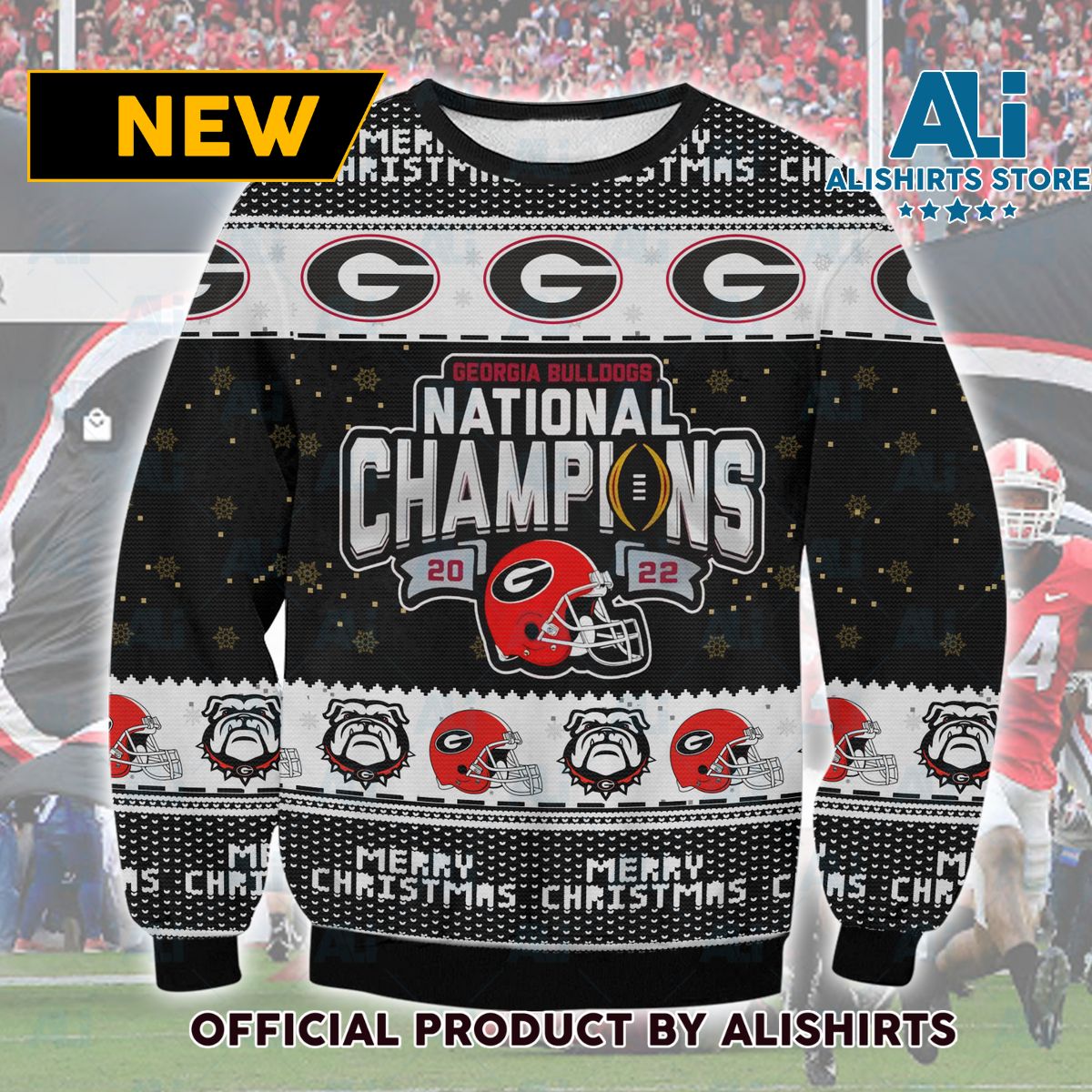 Georgia Bulldogs National Champions Ugly Sweater