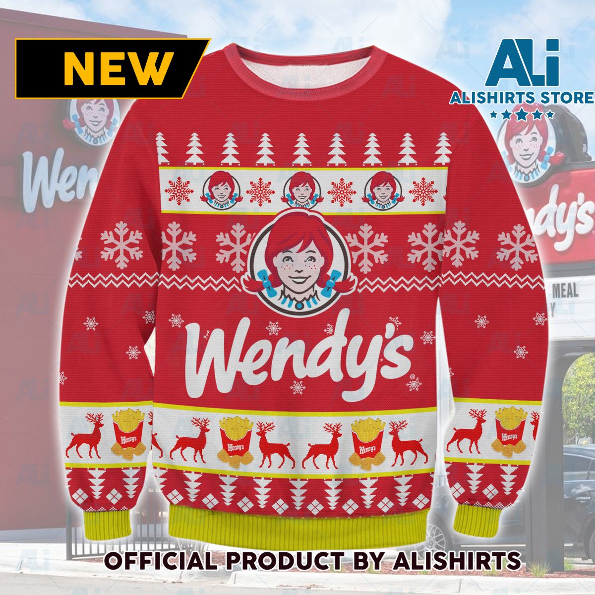 Wendy‚Äôs ugly Christmas Sweater