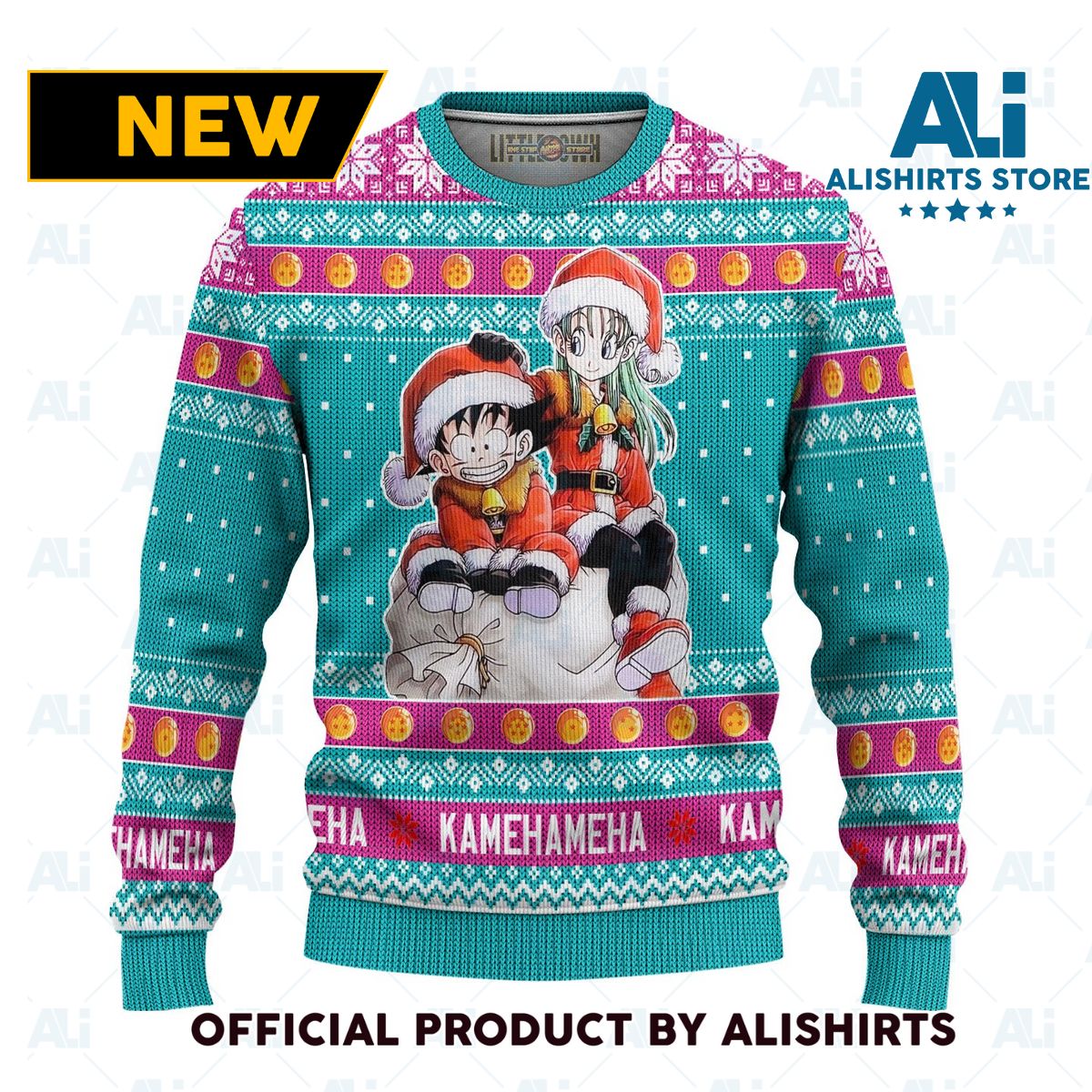 Goku X Bulma Dragon Ball Anime Ugly Christmas Sweater