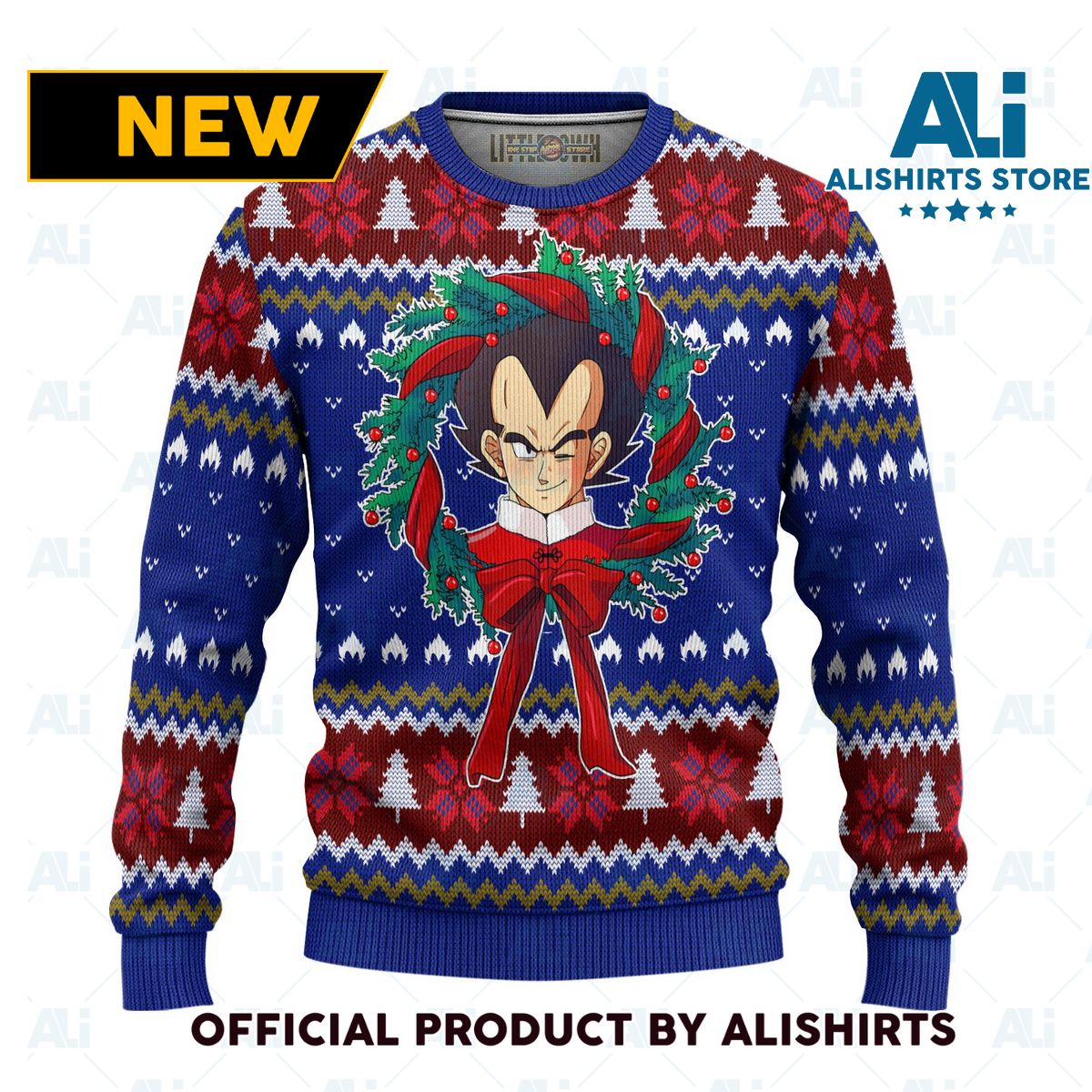 Vegeta Dragon Ball Z Anime Ugly Christmas Sweater