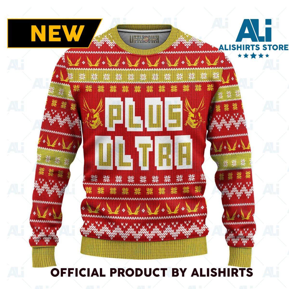 My Hero Academia Anime Ugly Christmas Sweater Plus Ultra