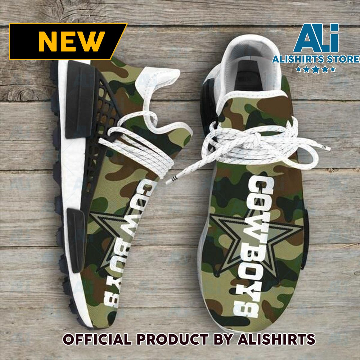 Camo Camouflage Dallas Cowboy Nfl NMD Human Race shoes