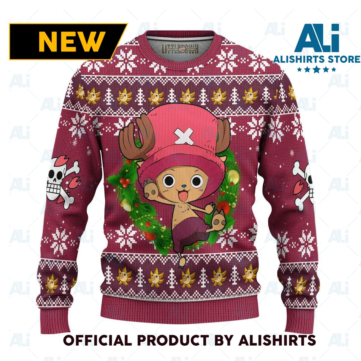 Chopper One Piece Anime Ugly Christmas Sweater