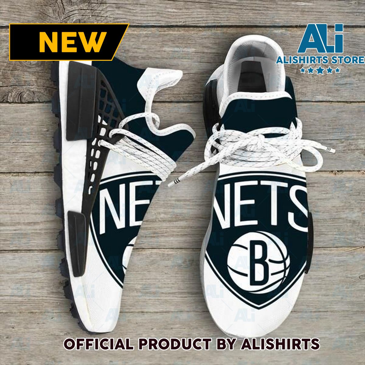 Brooklyn Nets Ncaa NMD Human Race shoes Customized Adidas NMD Sneakers