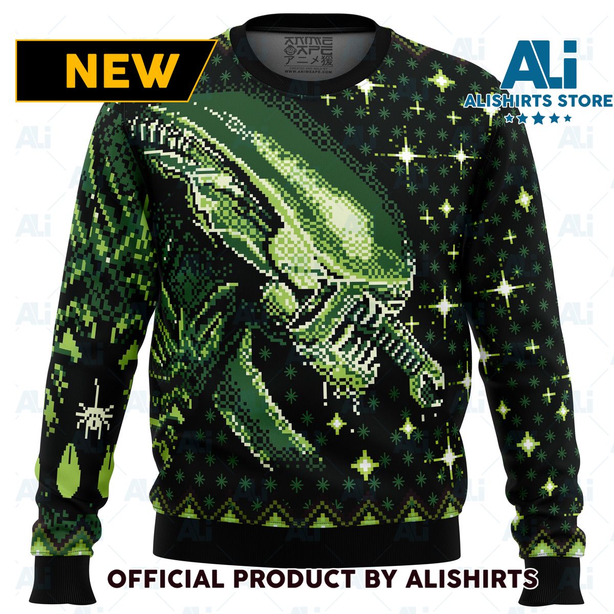 Xenomorph Alien Ugly Christmas Sweater