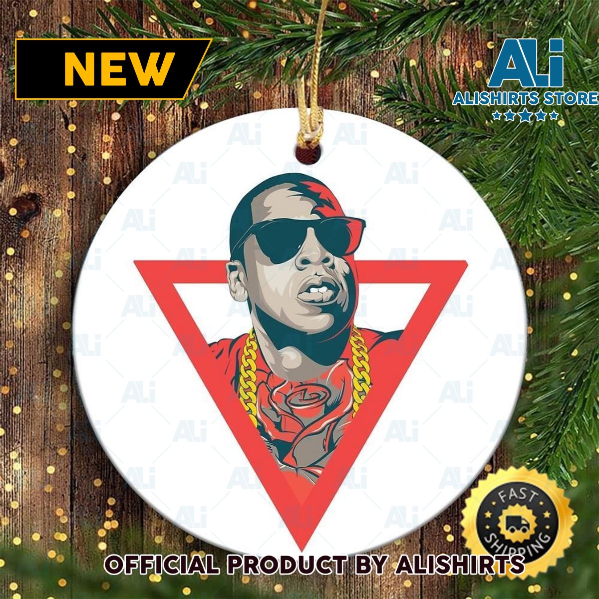 Jay Z Merry Christmas Ornament For A Hip Hop Dance