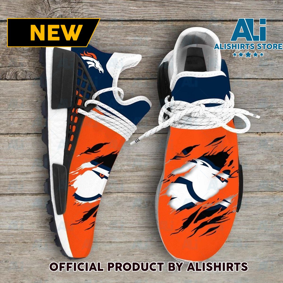 Denver Broncos NFL Sport Teams NMD Human Race Adidas NMD Sneakers