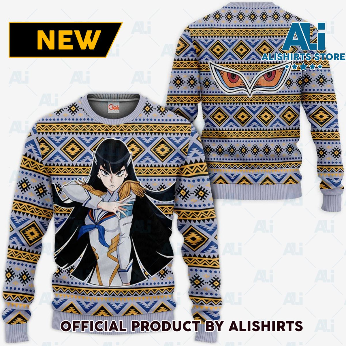 Satsuki Kiryuin Ugly Christmas Sweater Custom Anime Kill La Kill