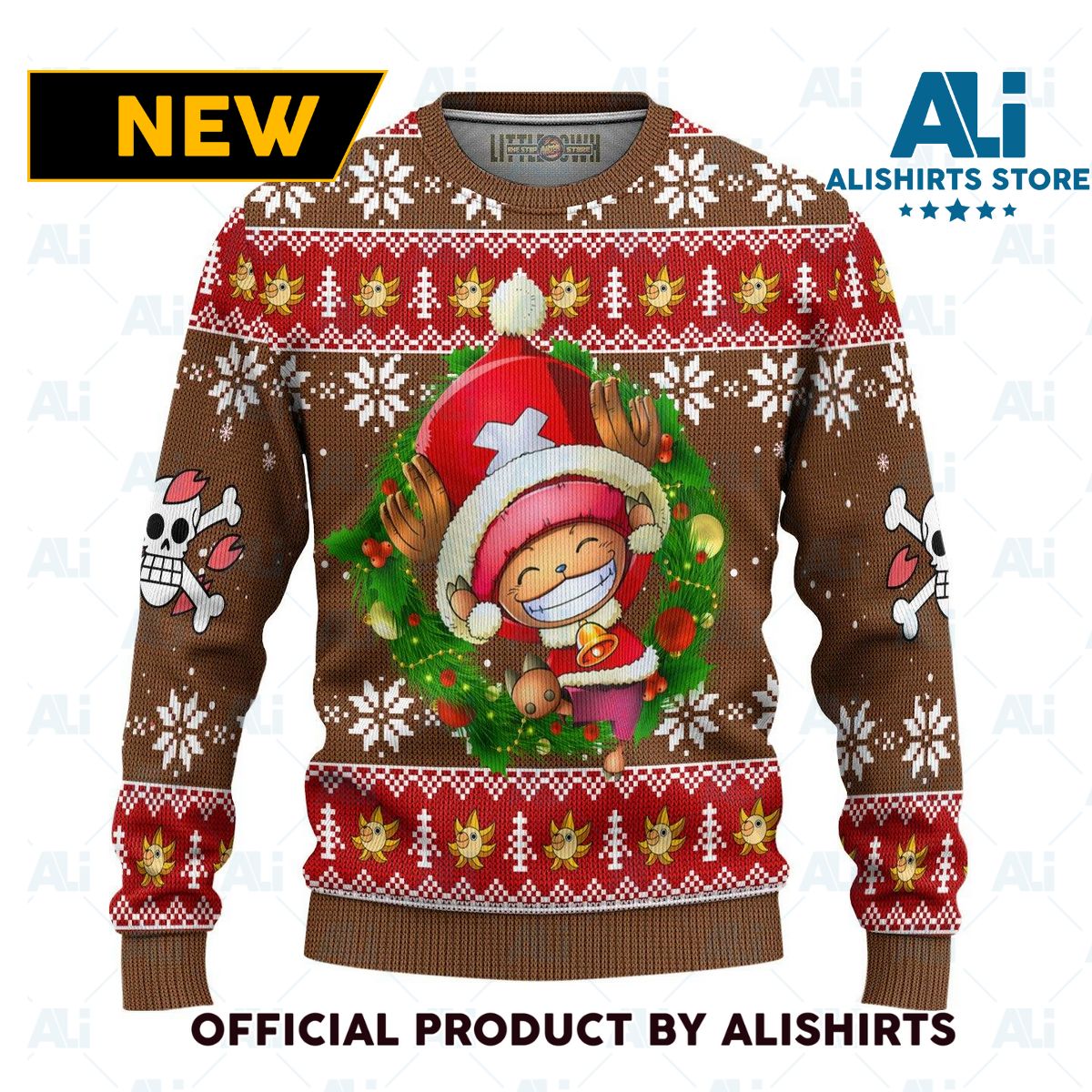 Tony Tony Chopper One Piece Anime Ugly Christmas Sweater