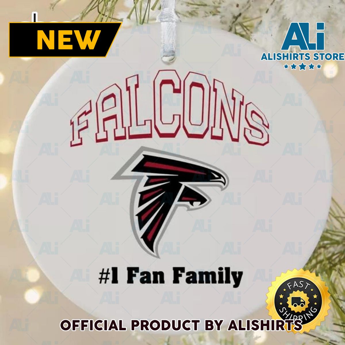 NFL Atlanta Falcons Personalized NFL Football Ornaments