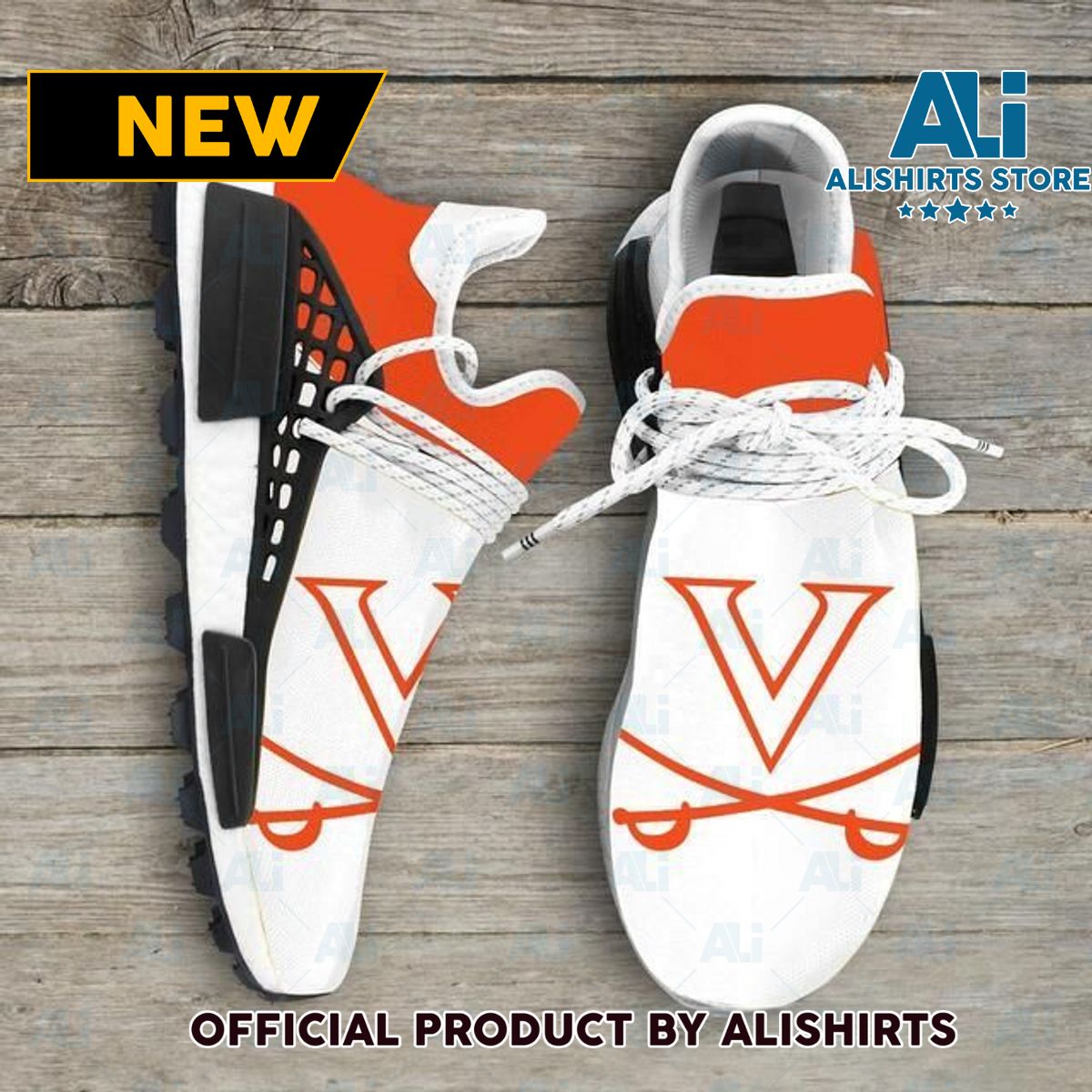Virginia Cavaliers Ncaa NMD Human Race shoes Adidas NMD Sneakers