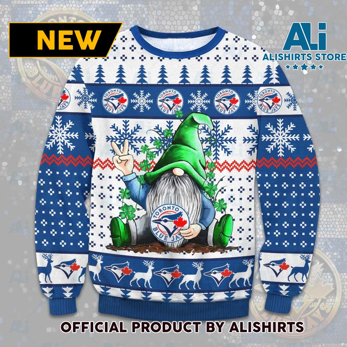 Toronto Blue Jays Gnome Ugly Christmas Sweater