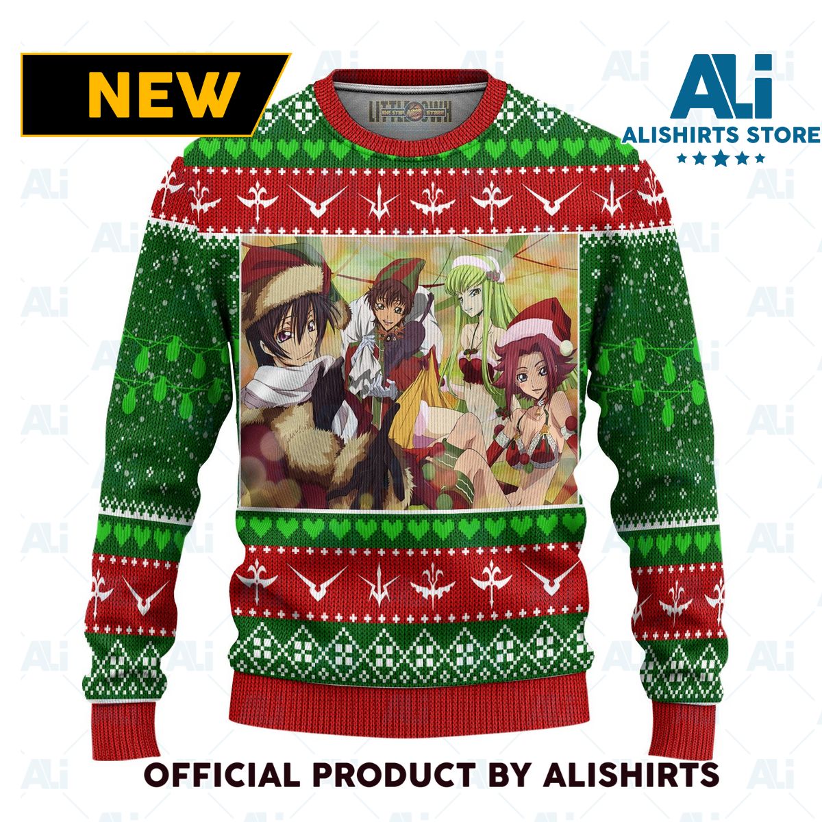 Code Geass Anime Ugly Christmas Sweater Custom