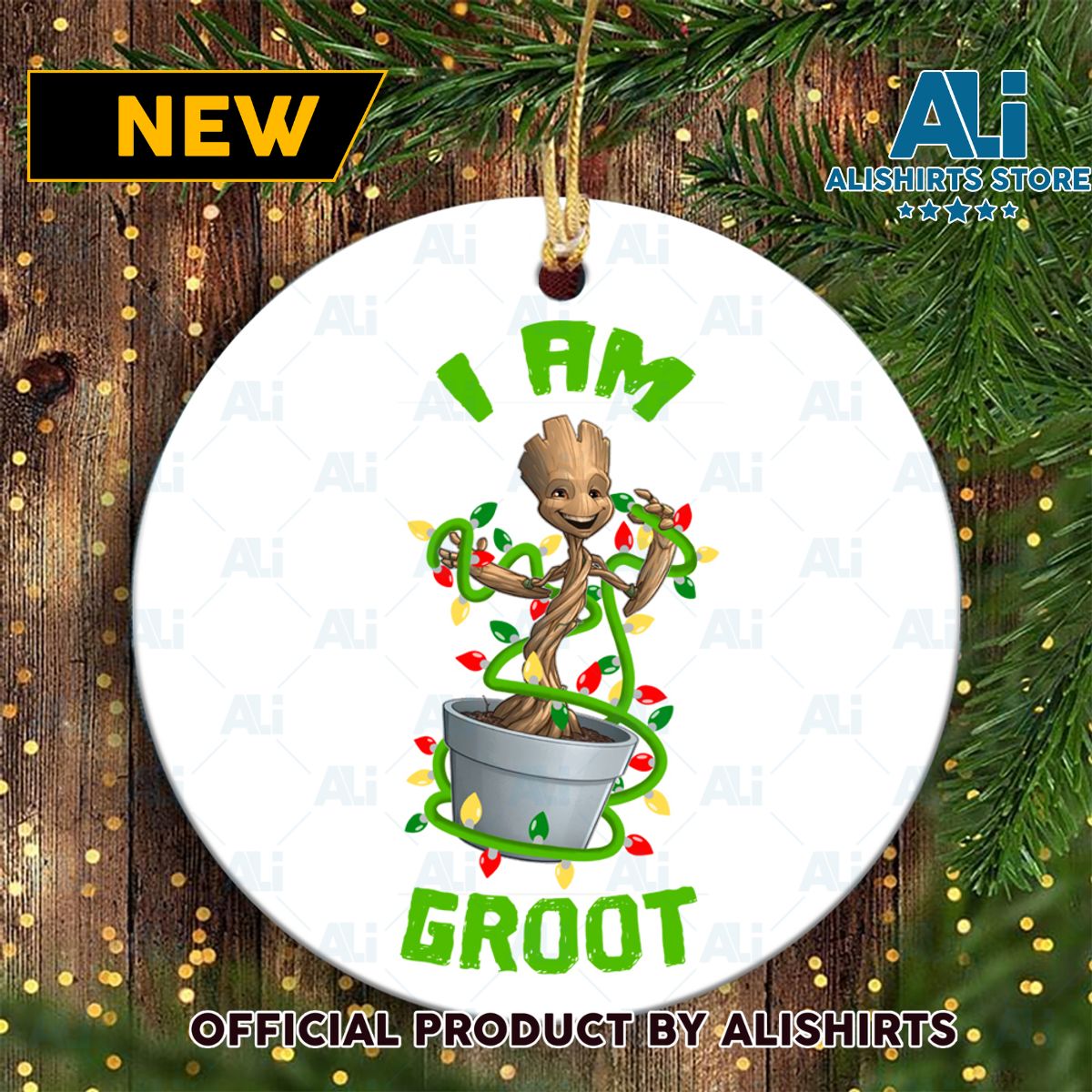 Marvel Christmas I Am Groot Cartoon Marvel Christmas Ornaments