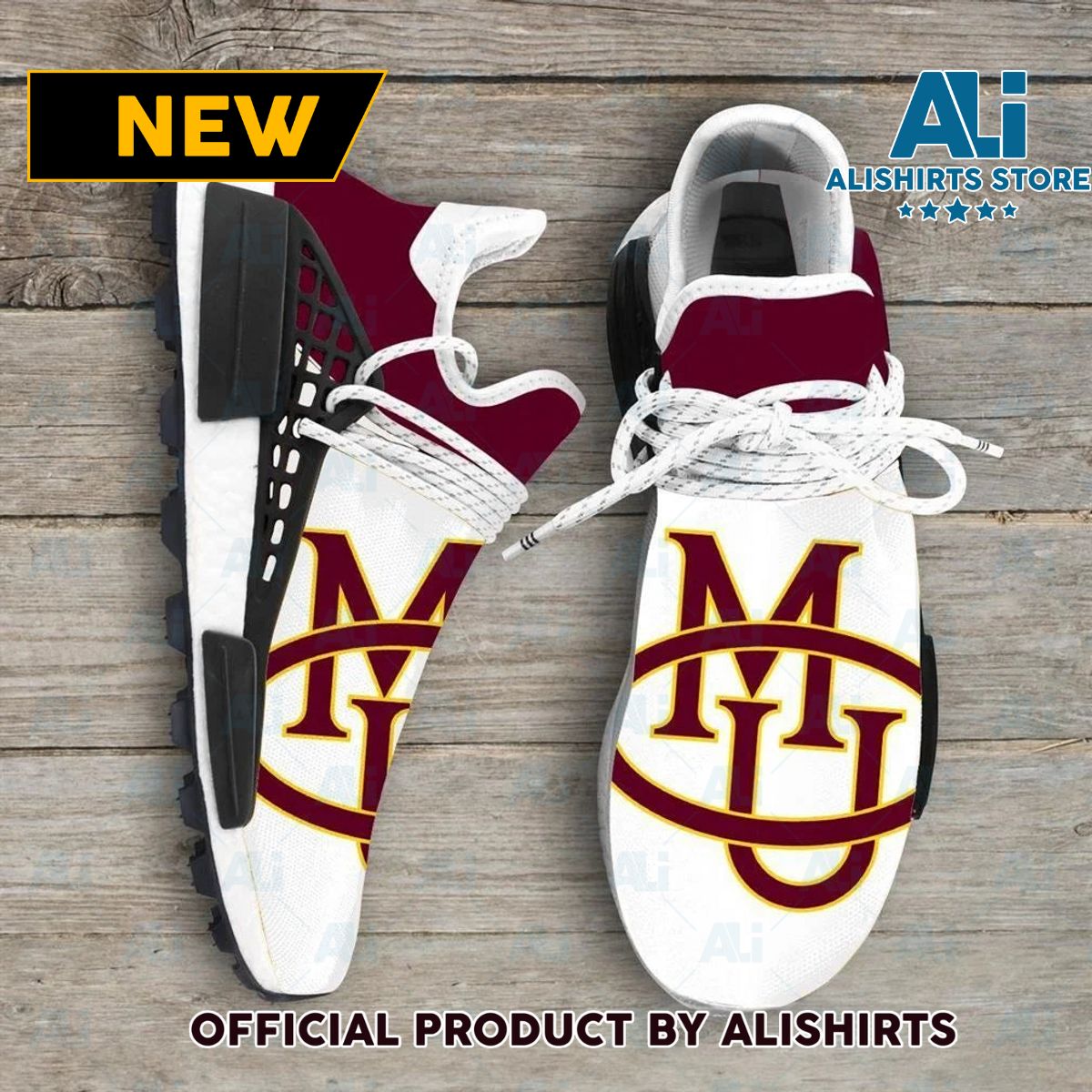 CMU Mavericks NCAA Sport Teams Human Race Adidas NMD Sneakers