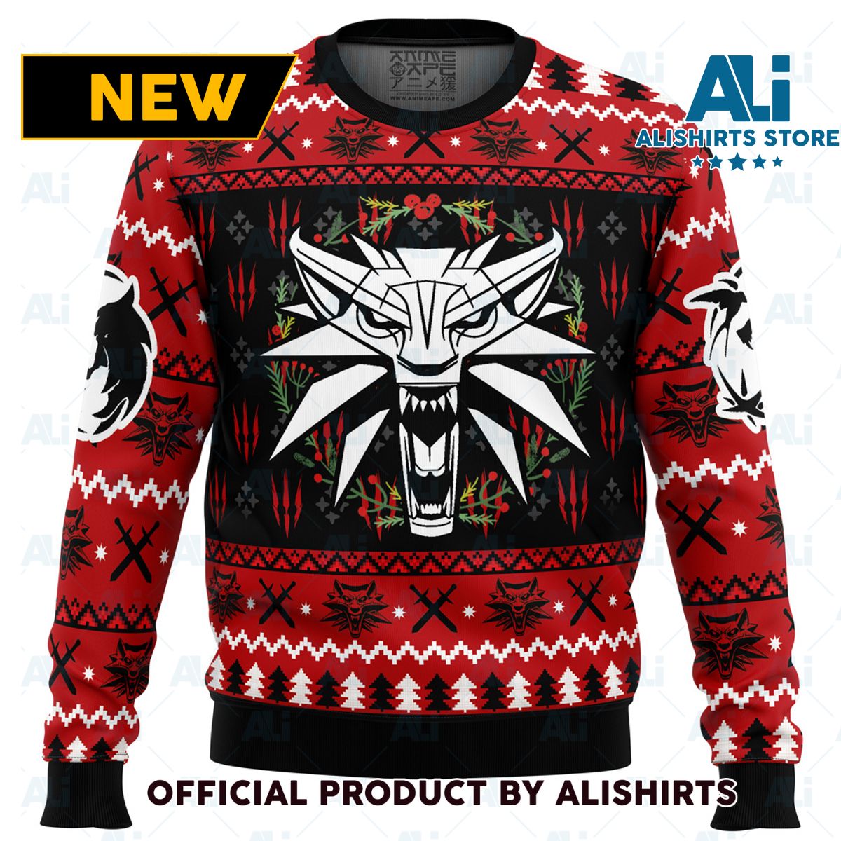 Christmas Monster The Witcher Ugly Christmas Sweater