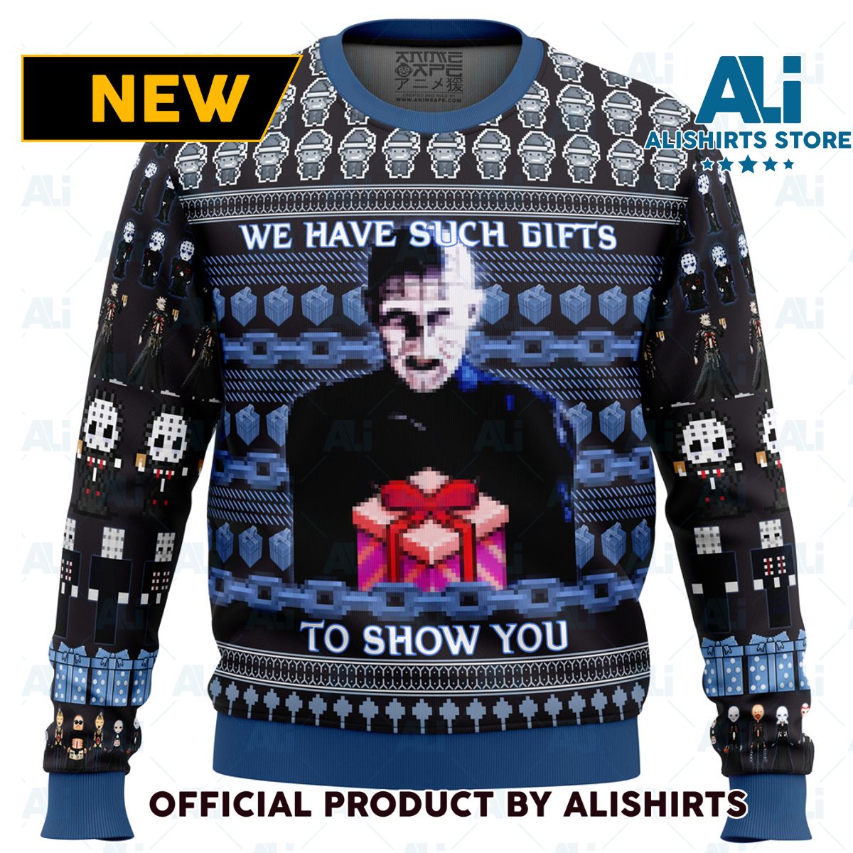 Pinhead Hellraiser Ugly Christmas Sweater