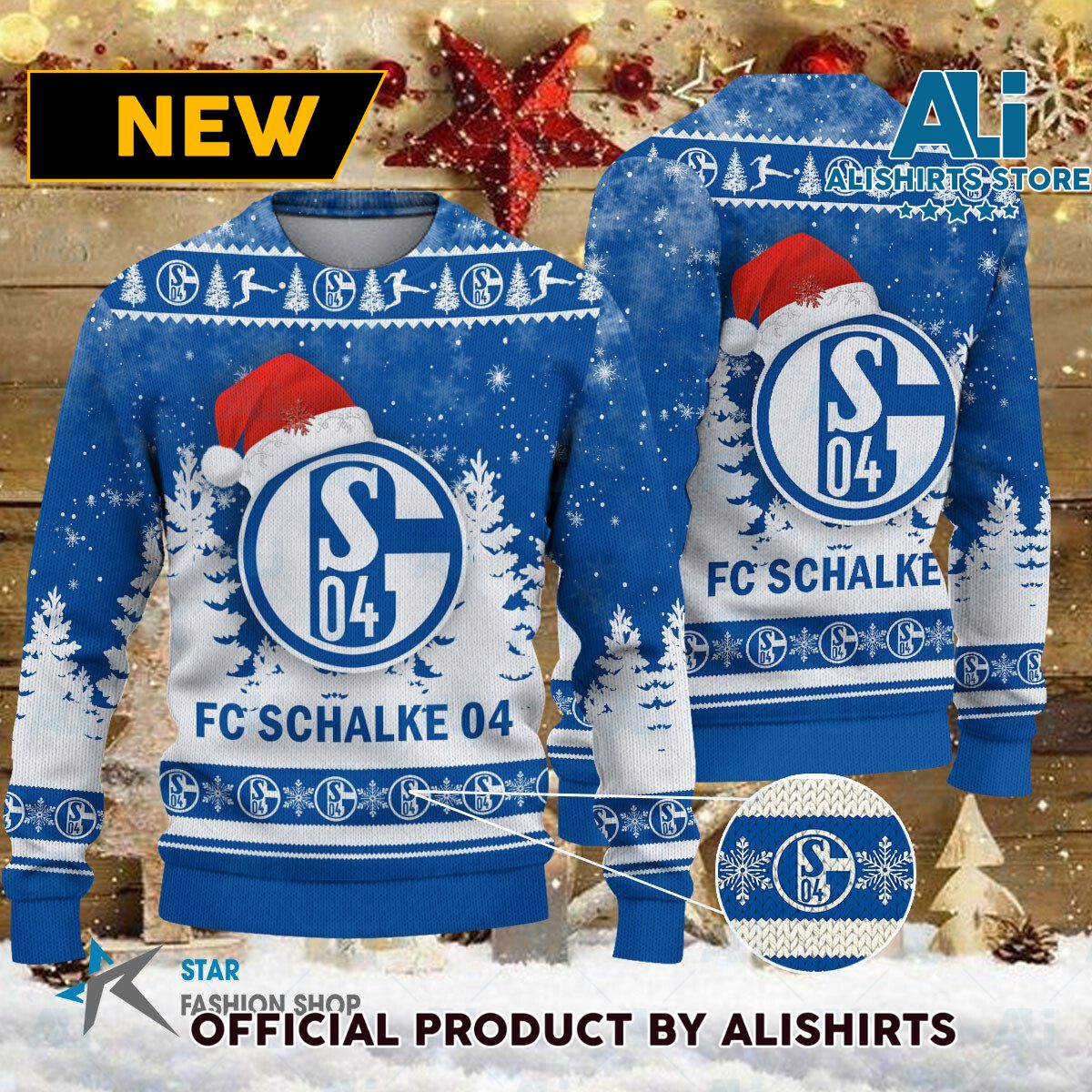 Schalke 04 Bundesliga Football Christmas sweater jumper