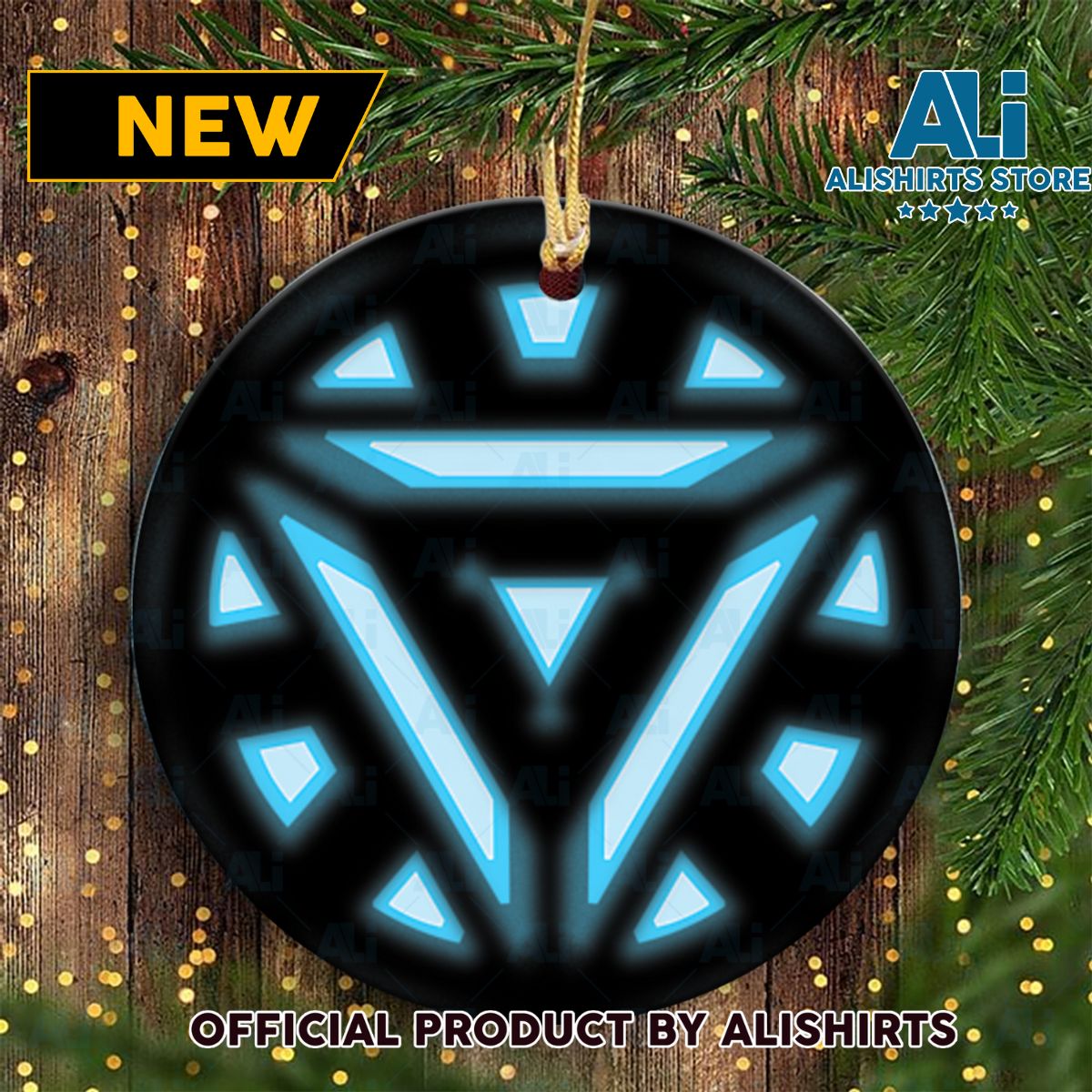 Marvel Studios Iron Man Tony Stark Arc Reactor Marvel Christmas Ornaments