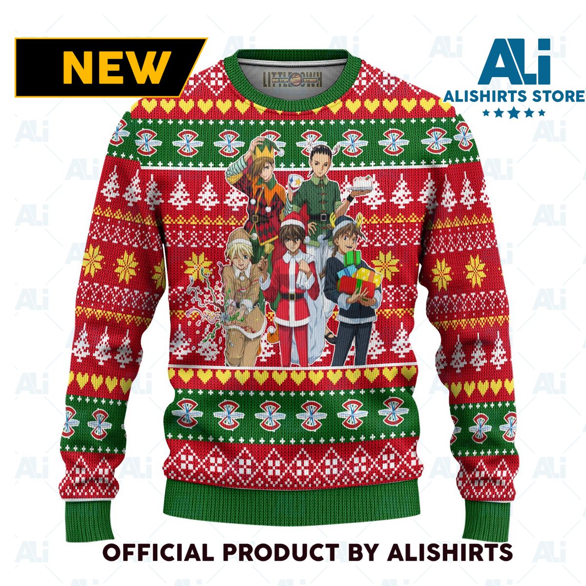 Gundam Team Anime Ugly Christmas Sweater Custom