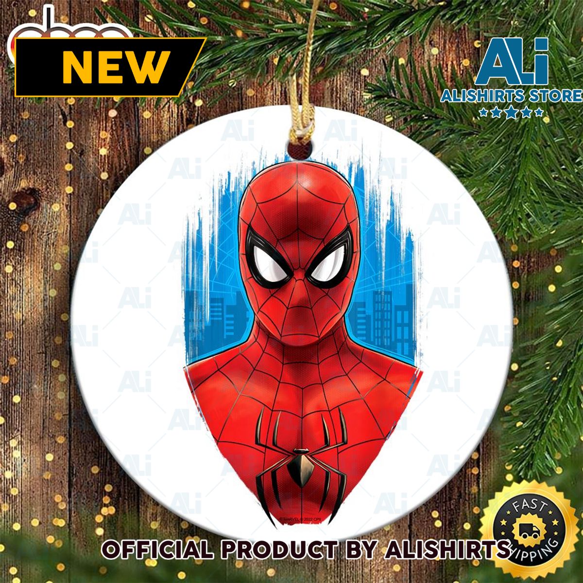 Marvel Spider Man No Way Home Red And Blue Spidey Suit Marvel Ornament