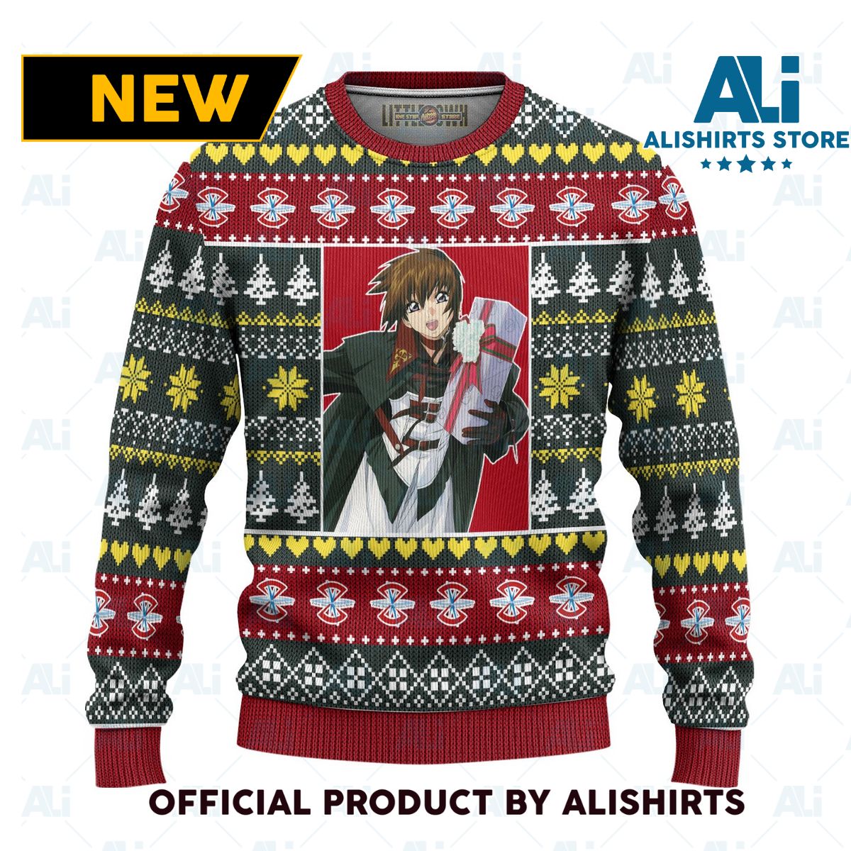 Kira Yamato Anime Ugly Christmas Sweater Custom Gundam