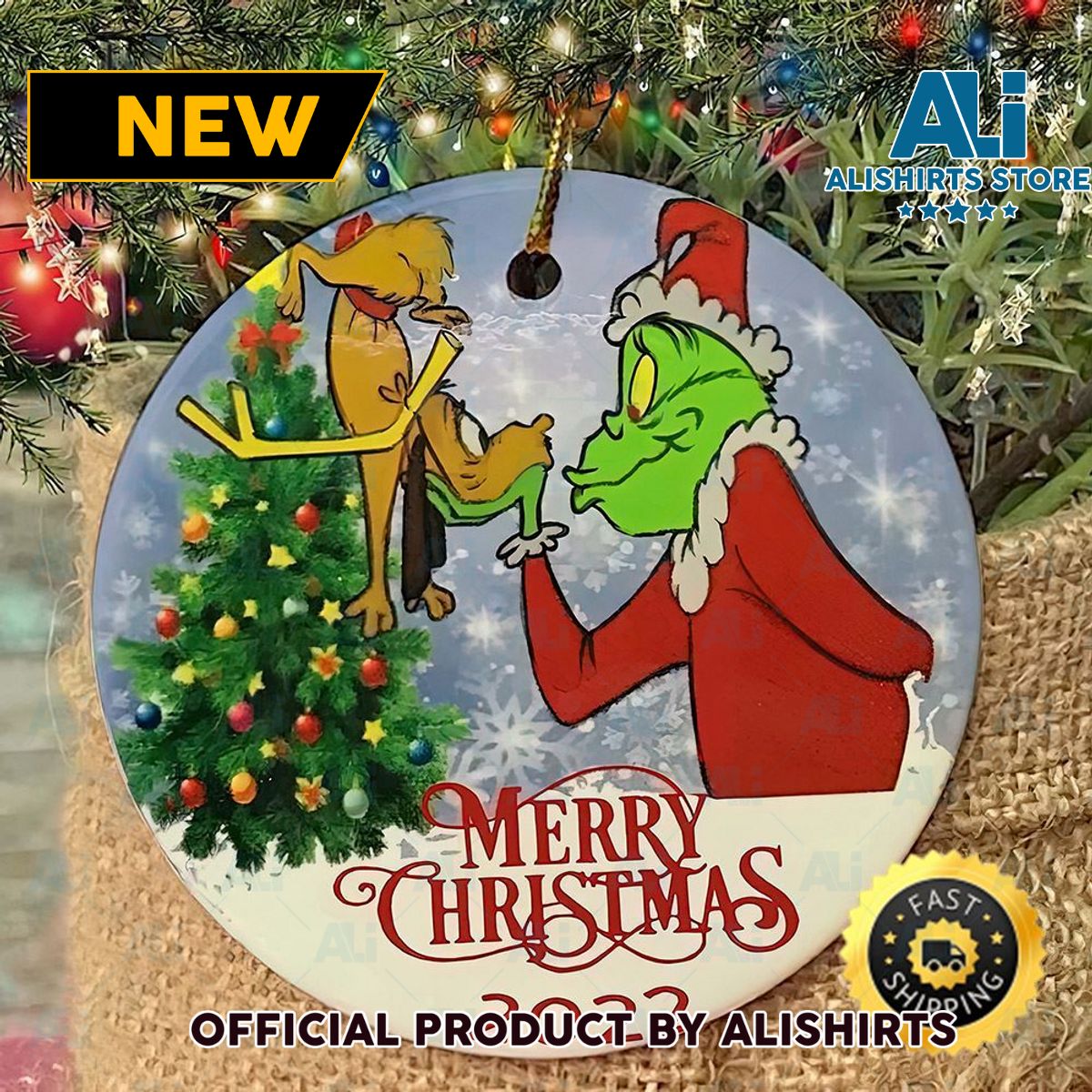 Grinch Merry Christmas 2022 Grinch Christmas Tree Ornament