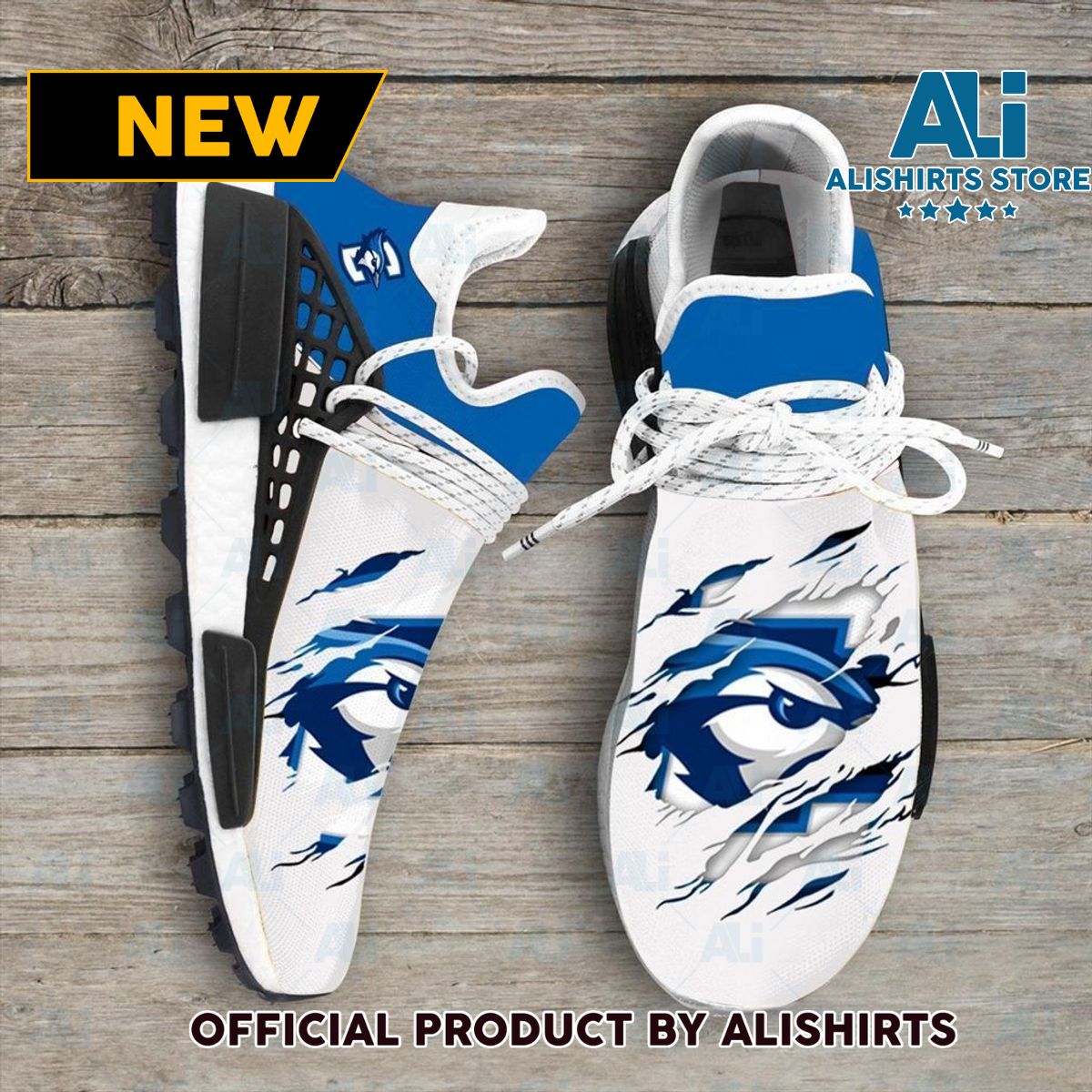 Creighton Bluejays NCAA Sport Teams Human Race Adidas NMD Sneakers