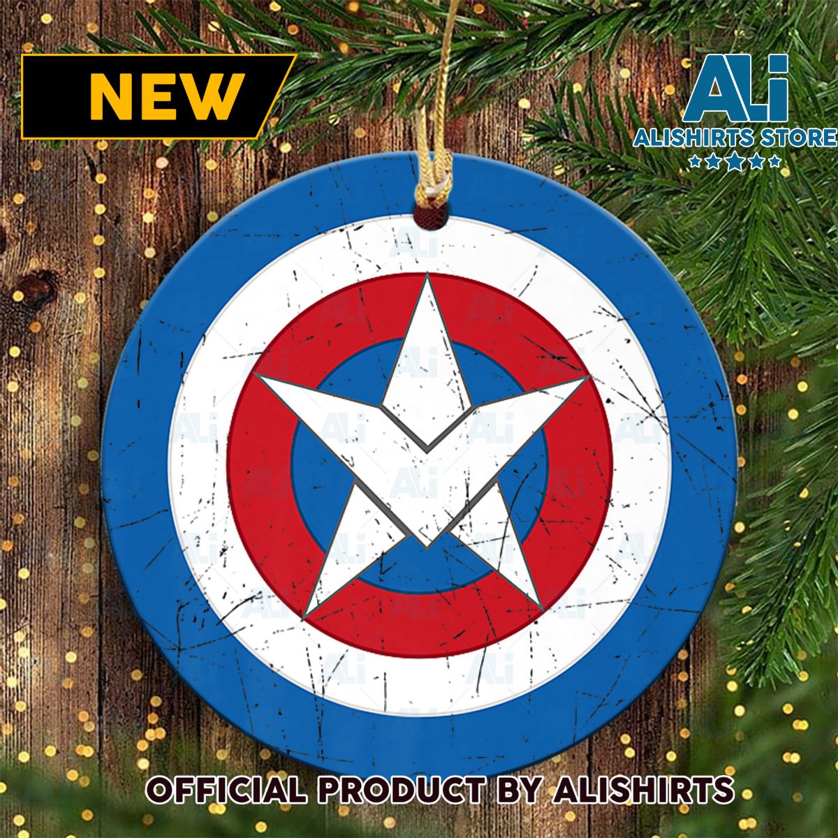 Marvel Captain America Symbol Of Truth Sam Wilson Shield Marvel Ornaments