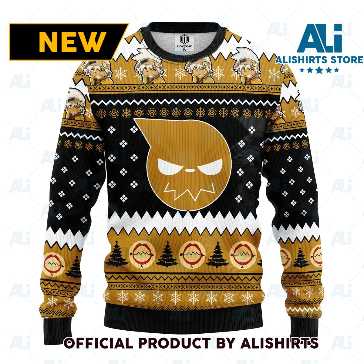 soul eater anime ugly christmas sweater