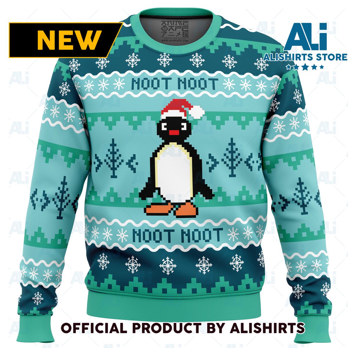 NOOT NOOT Pingu Ugly Christmas Sweater