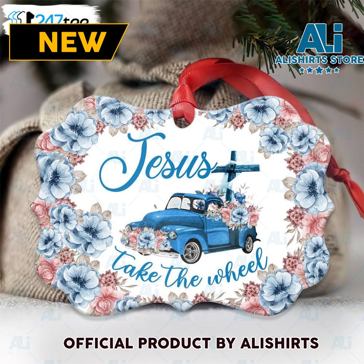 Jesus Take The Wheel Medallion Metal Ornament Names Of Jesus