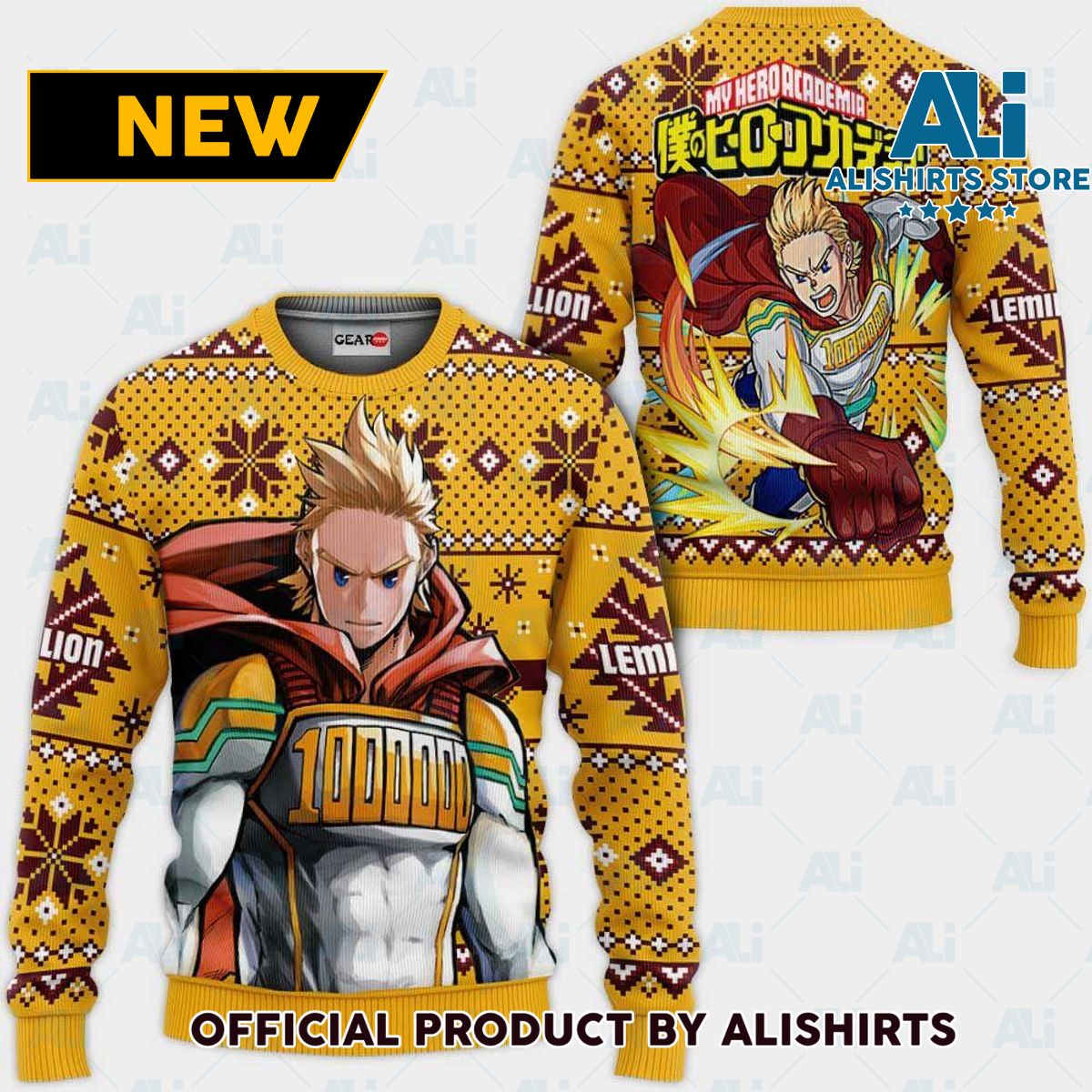 Mirio Togata Ugly Christmas Sweater Custom Anime My Hero Academia