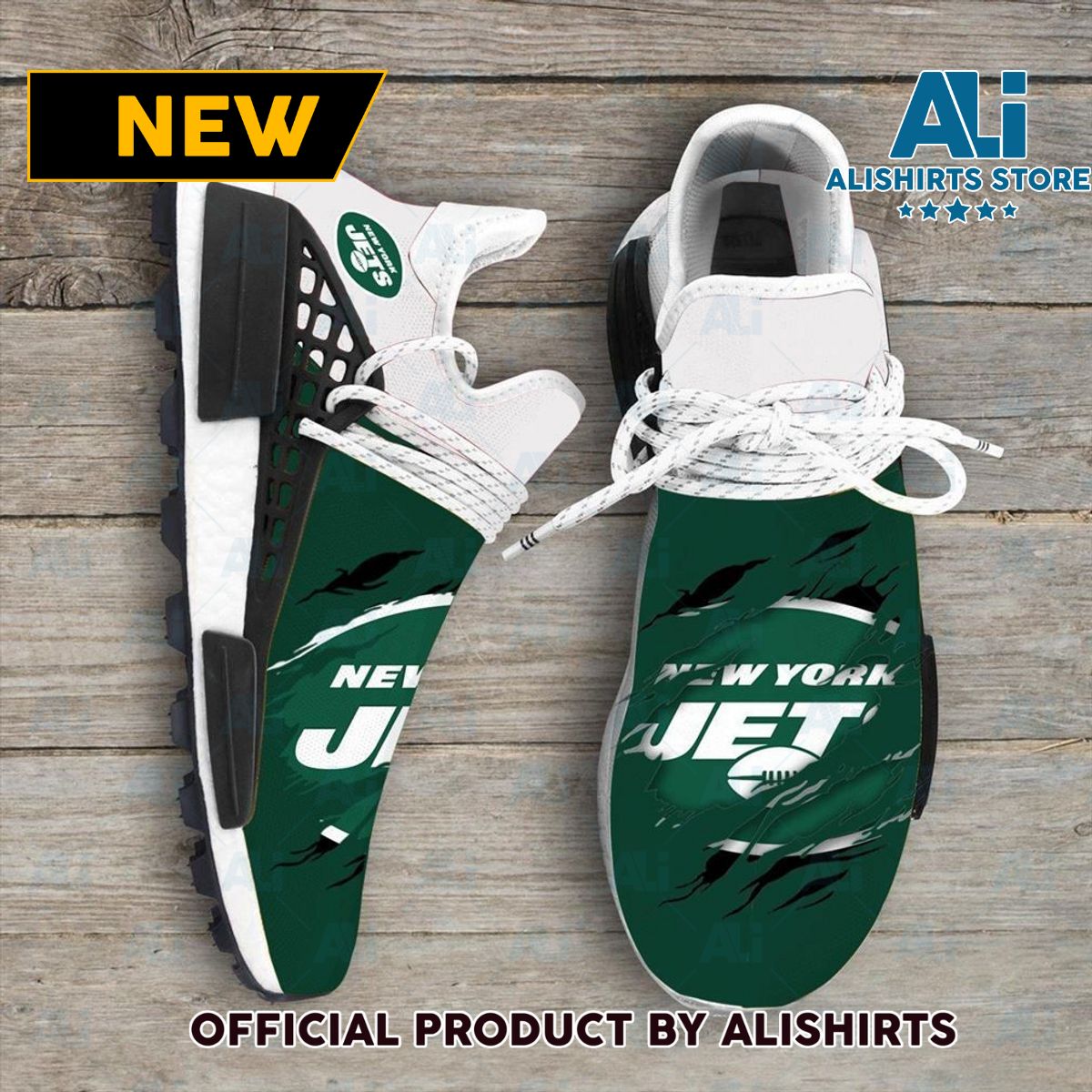New York Jets NFL Sport Teams NMD Human Race Adidas NMD Sneakers