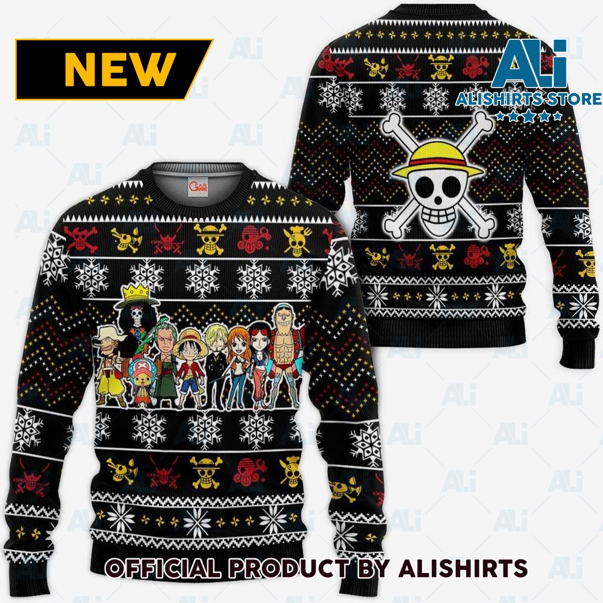 Heart Pirates Ugly Christmas Sweater Custom Anime One Piece