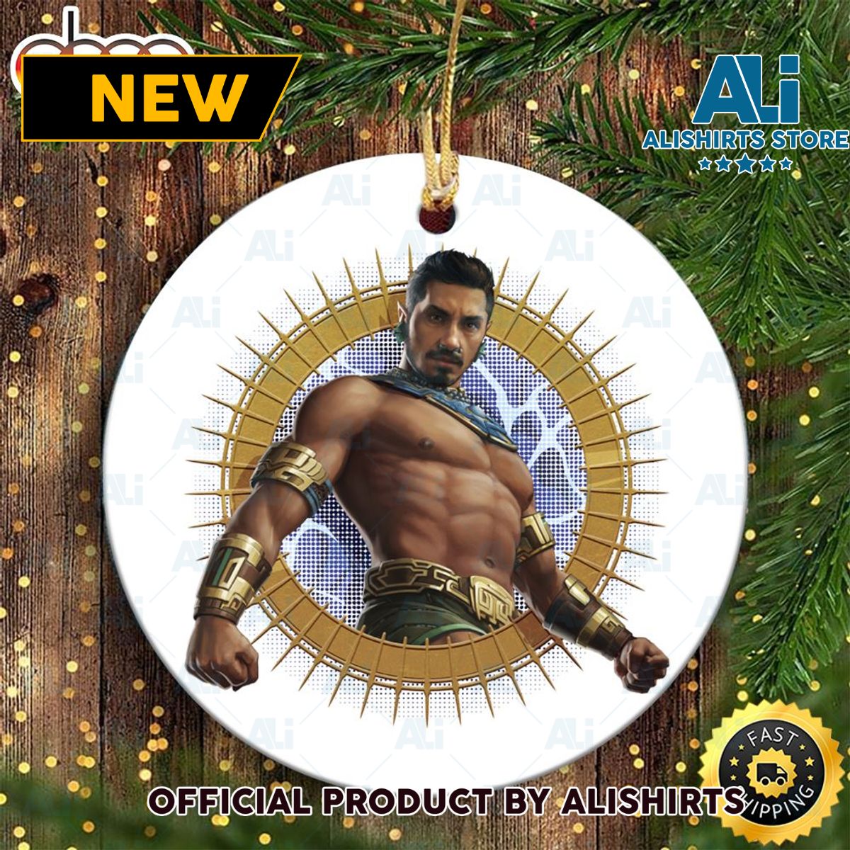 Marvel Black Panther Wakanda Forever Namor Stare Down Marvel Christmas Ornaments