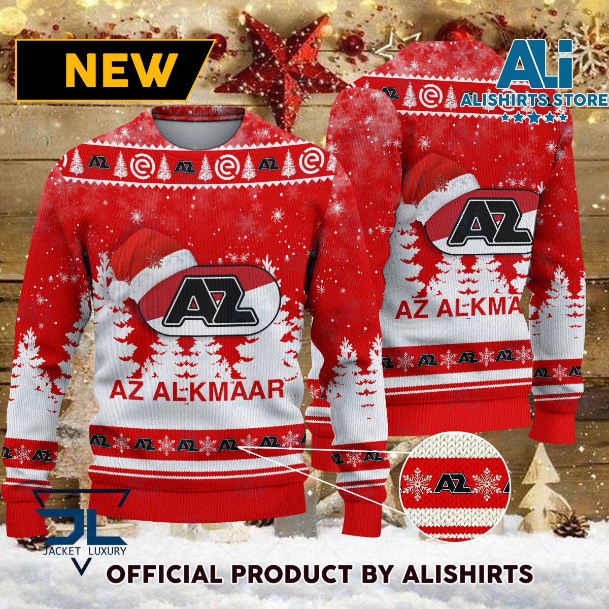 AZ Alkmaar Eredivisie Ugly Christmas sweater