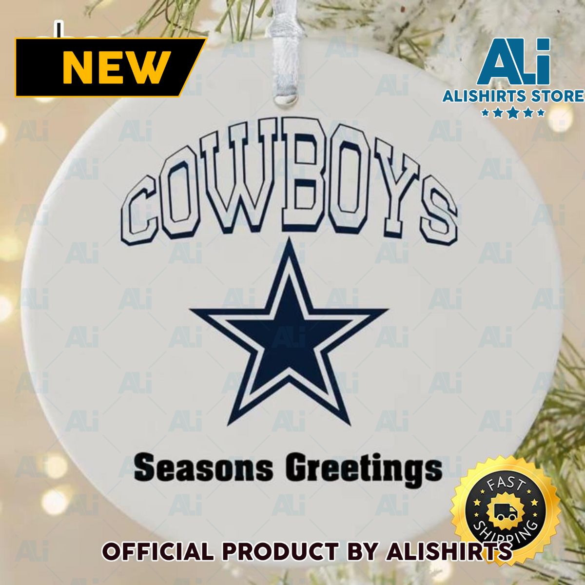 NFL Dallas Cowboys Personalized NFL Football Ornaments