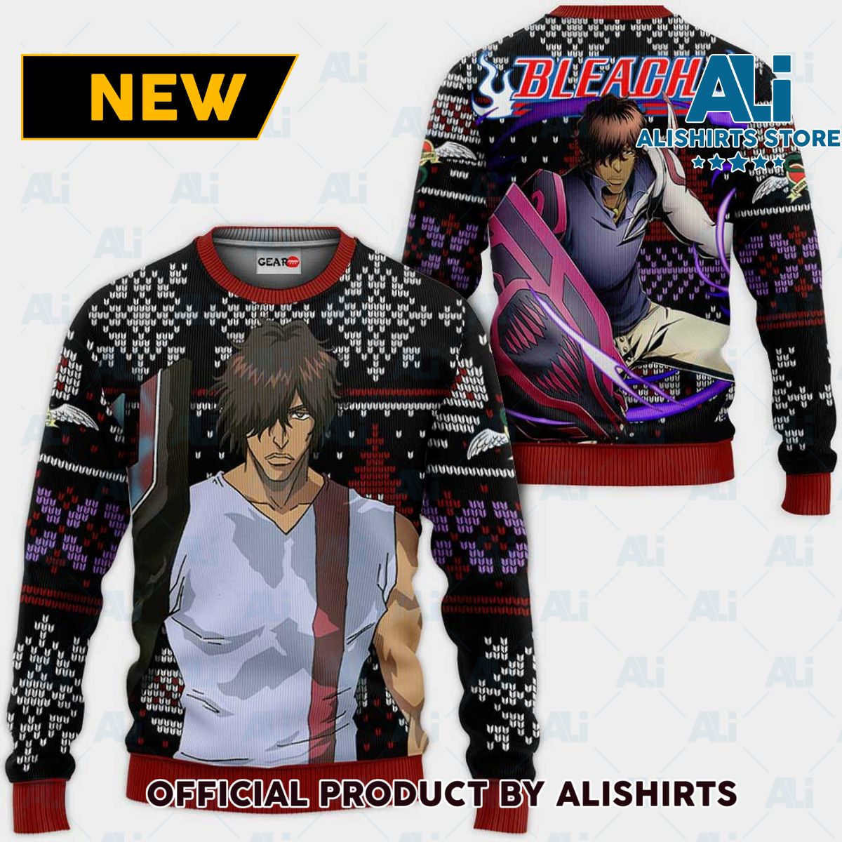 Yasutora Sado Ugly Christmas Sweater Custom Bl Anime