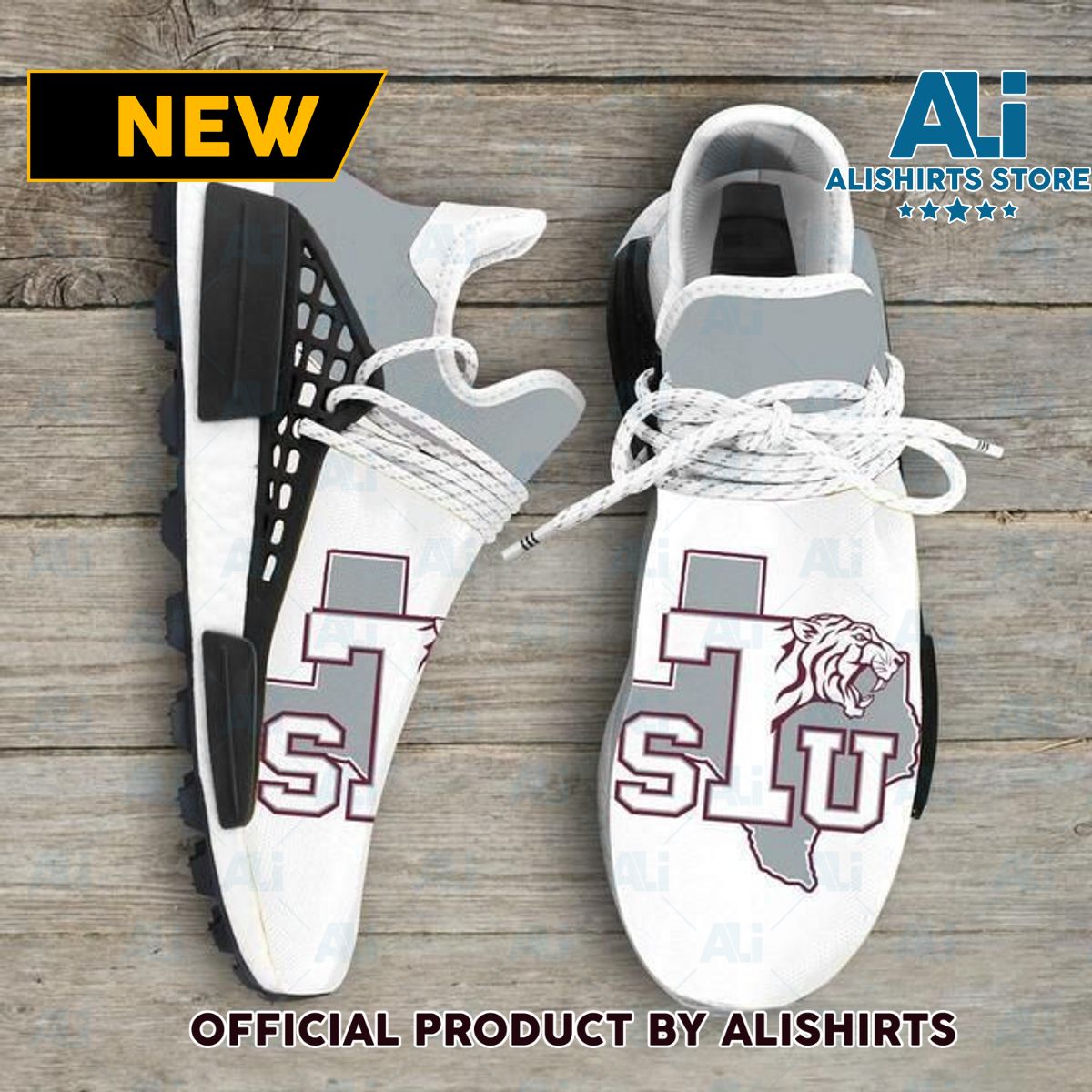 Texas Southern Tigers Ncaa NMD Human Race shoes Customized Adidas NMD Sneakers