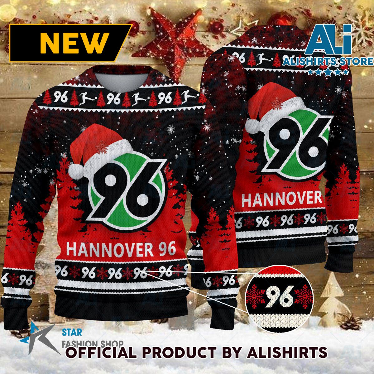 Hannover 96 Bundesliga Football Christmas sweater jumper