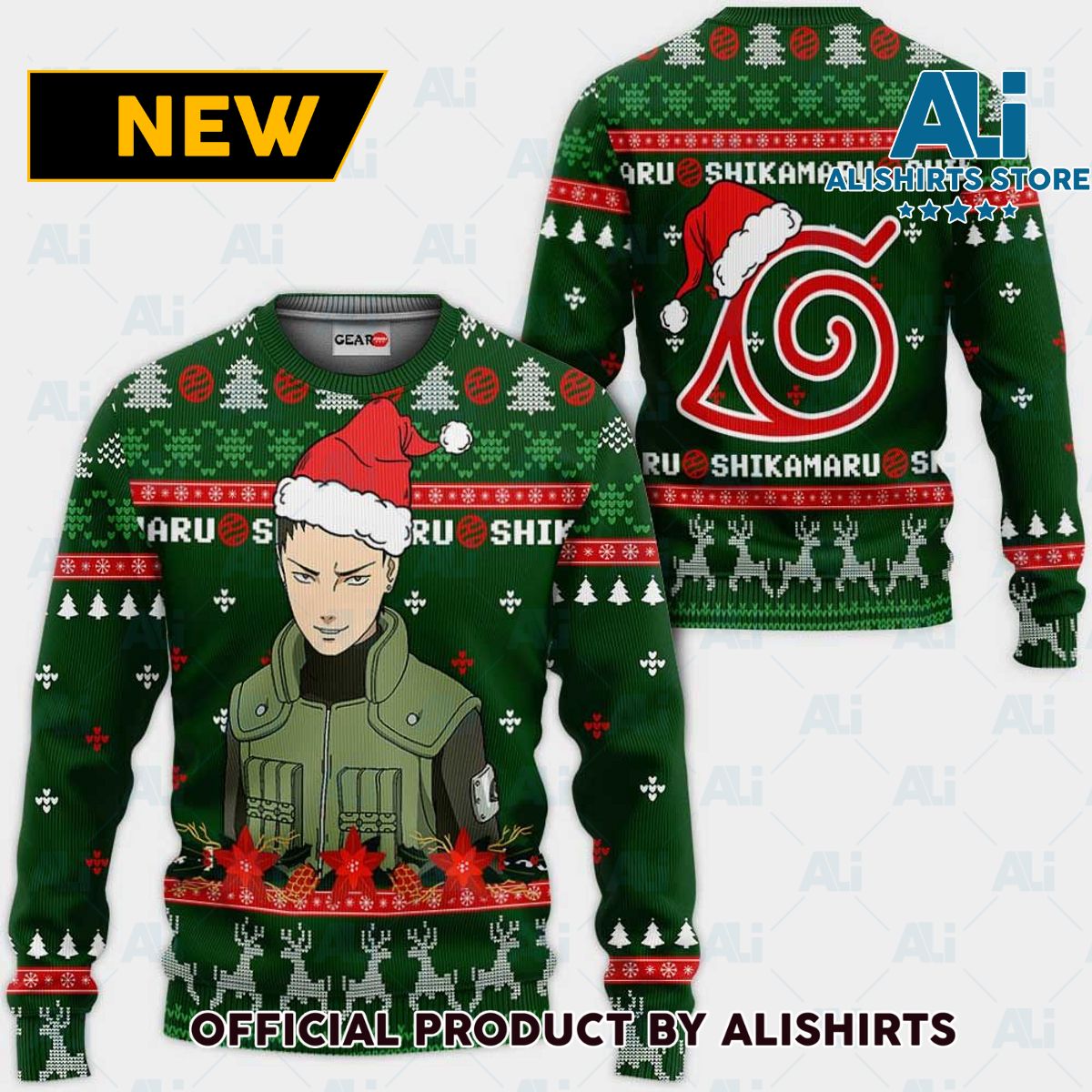 Shikamaru Ugly Christmas Sweater Custom Nrt Anime