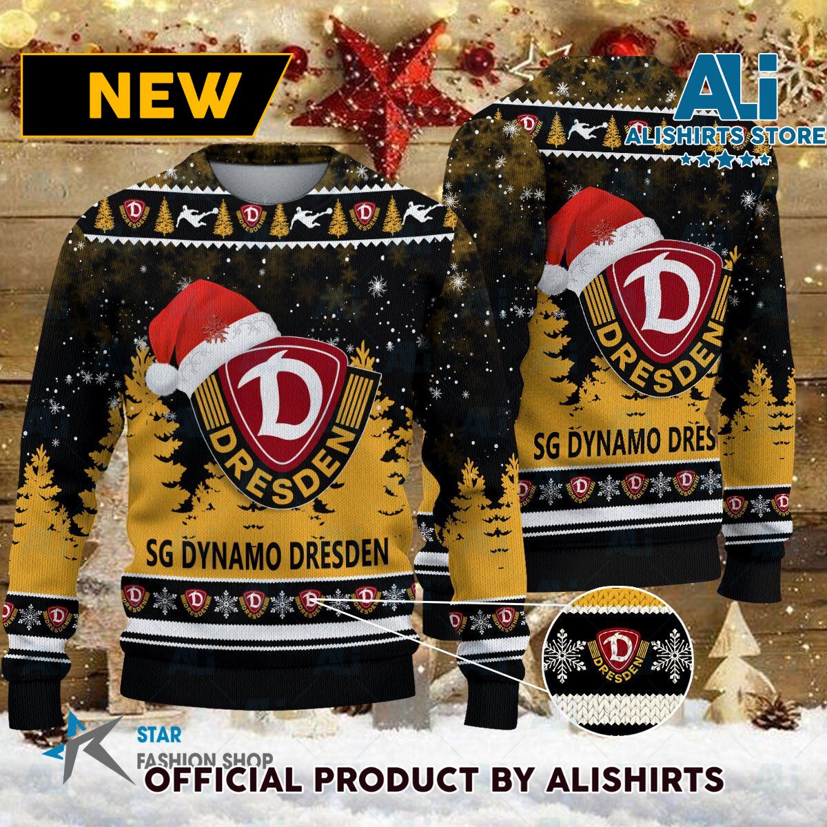 Dynamo Dresden Bundesliga Football Christmas sweater jumper