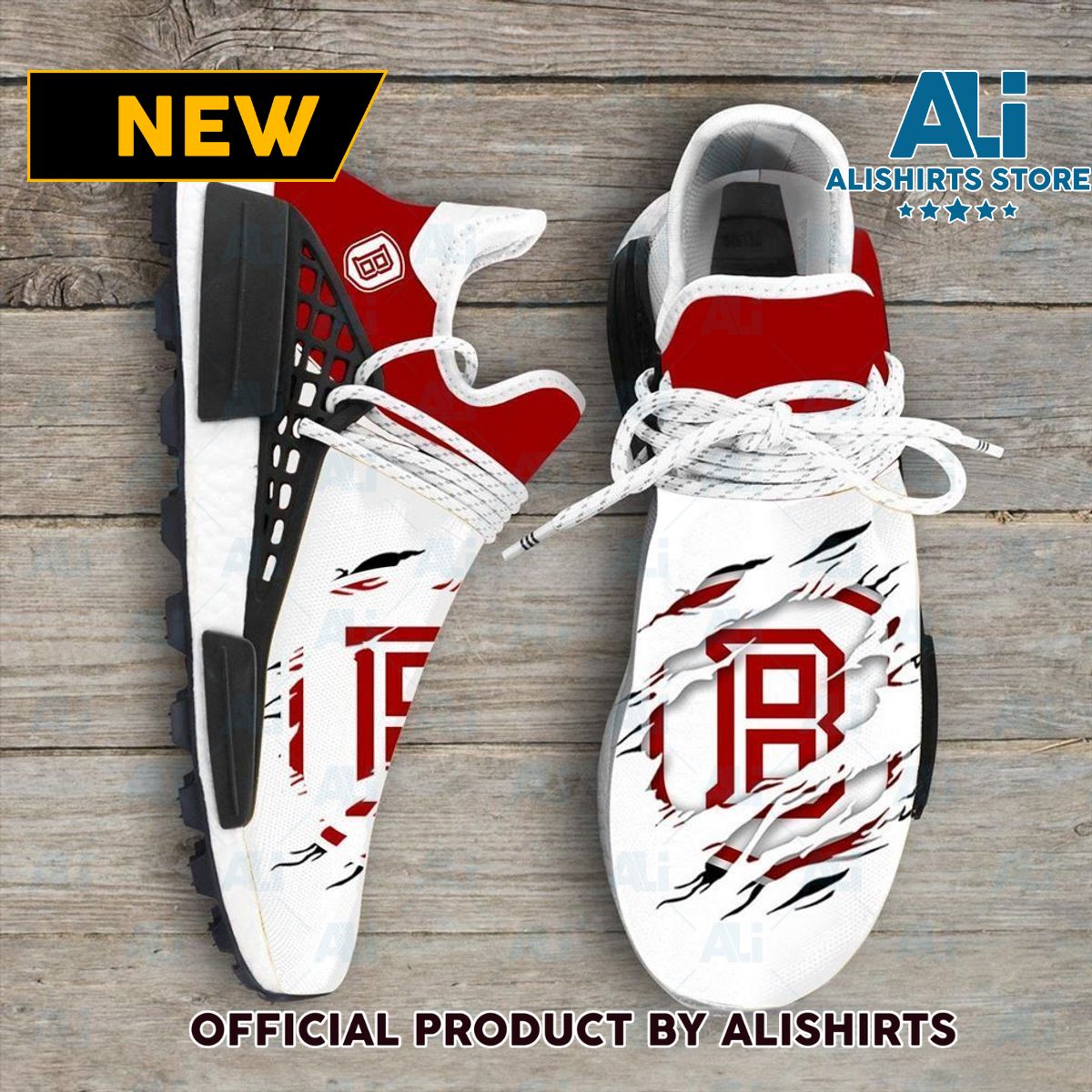 Bradley Braves NCAA Sport Teams Human Race Adidas NMD Sneakers - MN01