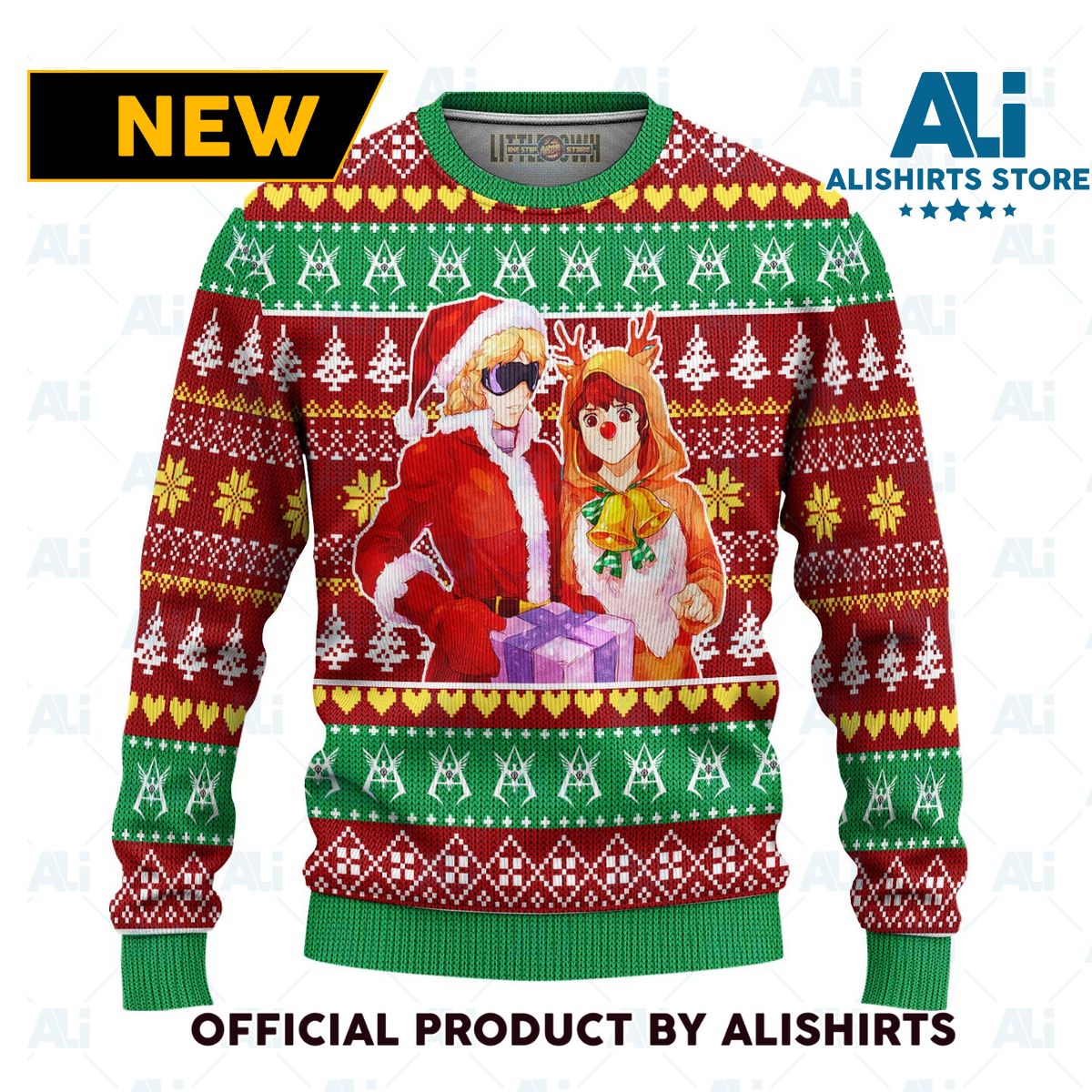 Char Aznable Anime Ugly Christmas Sweater Custom Gundam